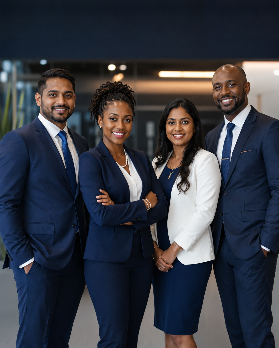 Happy group of financial advisors